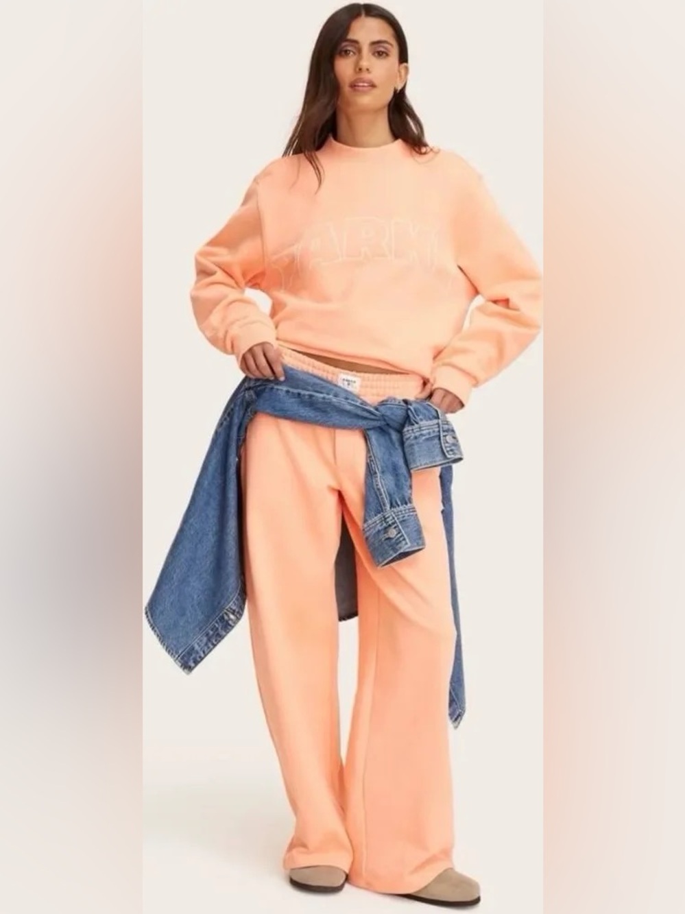 NWT Target x Parke Wide Leg Sweatpants in Peach small